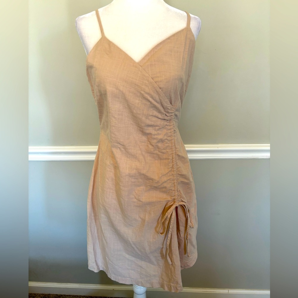 BLUSH BOUTIQUE Ruched Side Tie Mini Dress